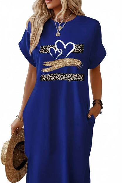Robe t-shirt décontractée en tricot pour femmes