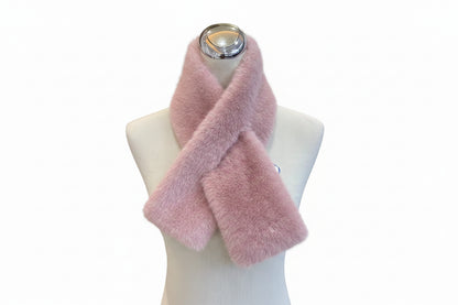 Écharpe en Fausse Fourrure de Lapin pour Femme