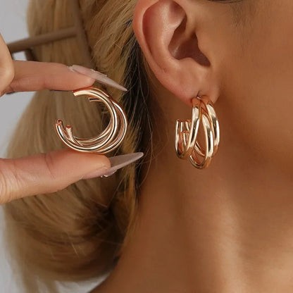 Boucles d’oreilles Nœud Vintage – Acier inoxydable