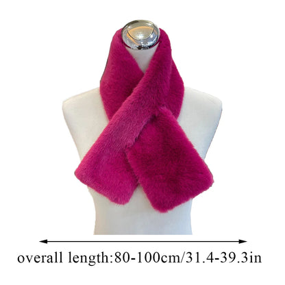 Écharpe en Fausse Fourrure de Lapin pour Femme