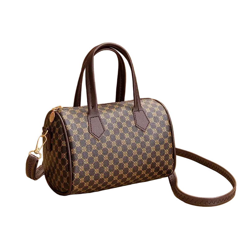 Sac à main vintage à imprimé contrasté pour femme