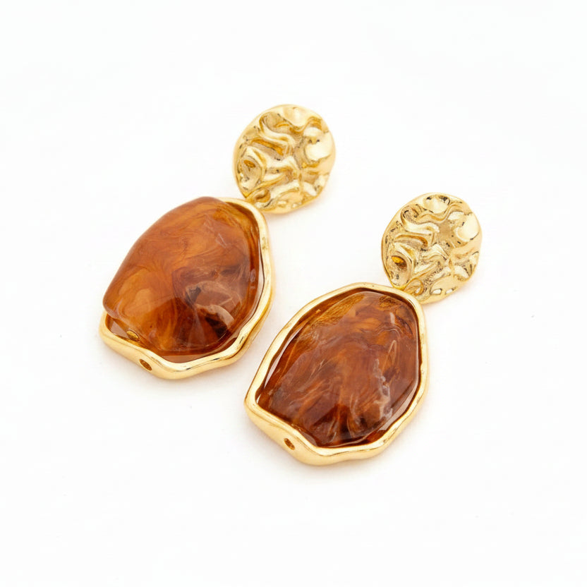 Boucles d’oreilles rétro à perles imitées style chic femme