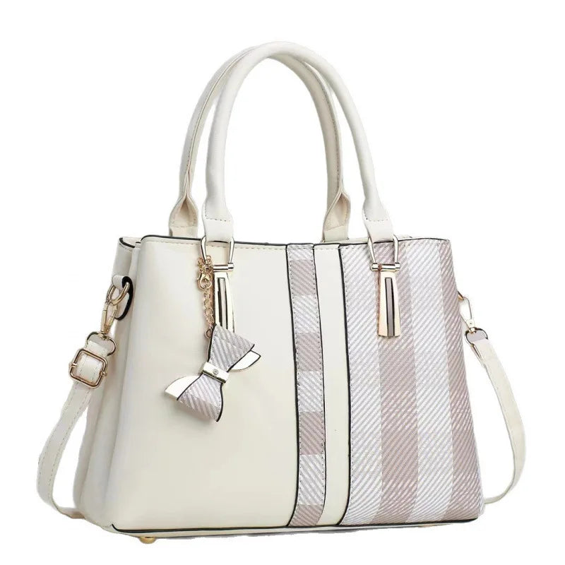 Léa – Sac à Main Grande Capacité Femme avec Nœud Papillon