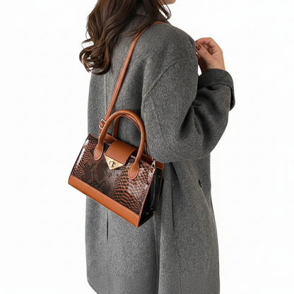 Sac à boucle de verrouillage élégant pour femme