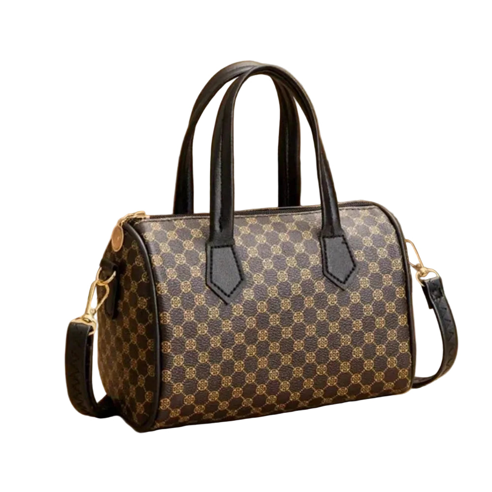 Sac à main vintage à imprimé contrasté pour femme