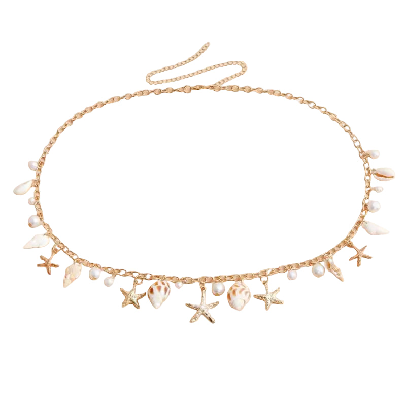 Chaîne de Taille Bohème Étoile de Mer – Bijou de Plage Élégant