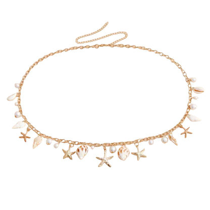 Chaîne de Taille Bohème Étoile de Mer – Bijou de Plage Élégant