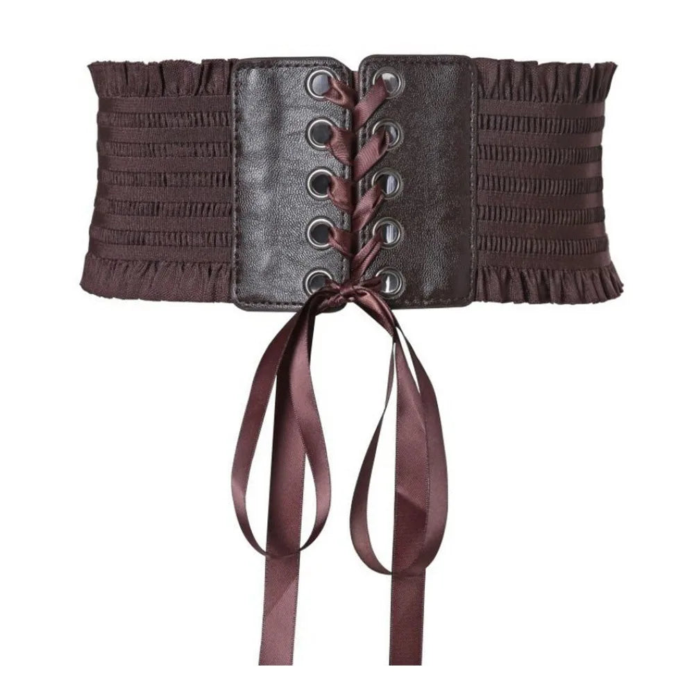 Ceinture Corset Large en Dentelle Femme