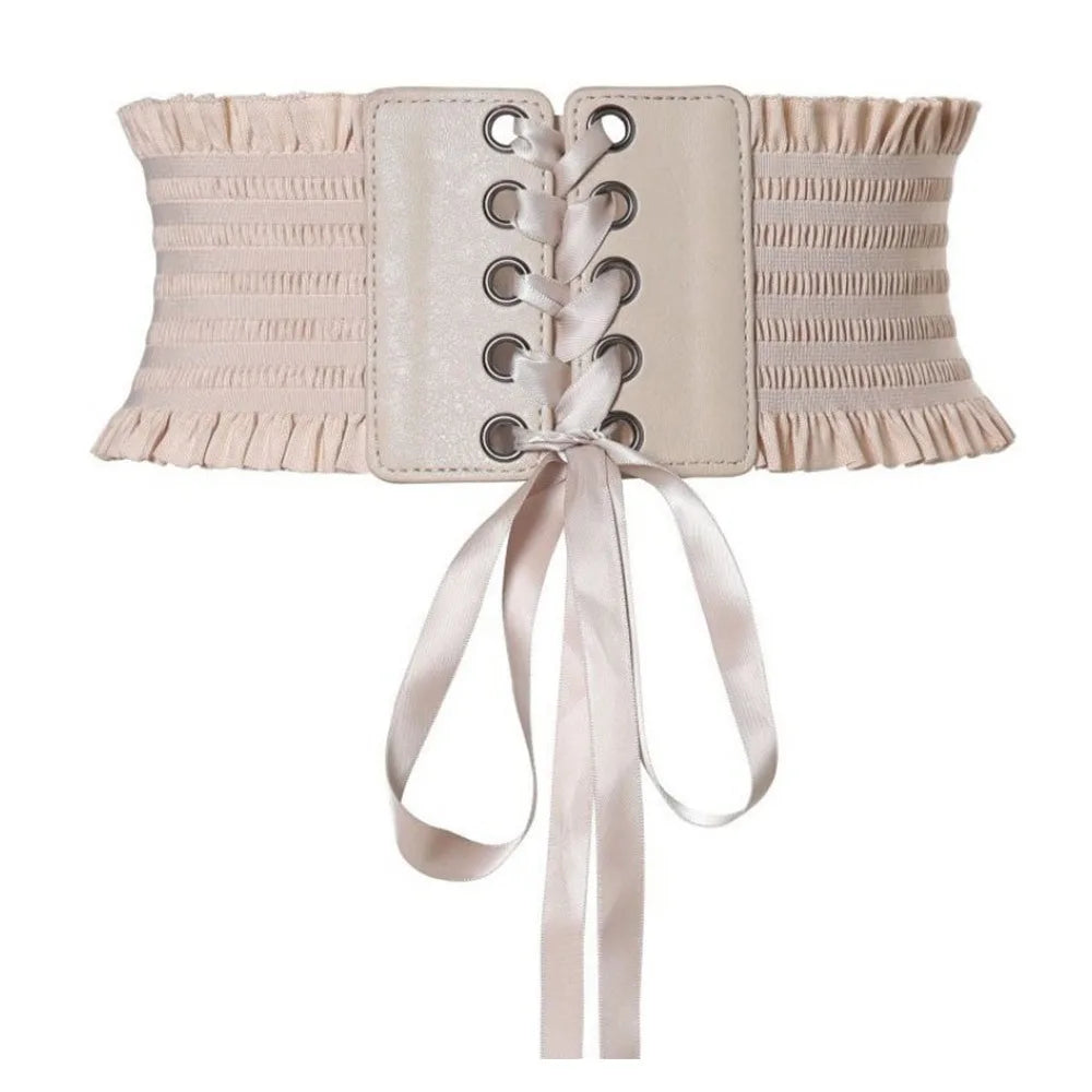 Ceinture Corset Large en Dentelle Femme