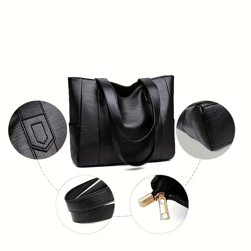 Louise – Sac cabas vintage grande contenance pour femme
