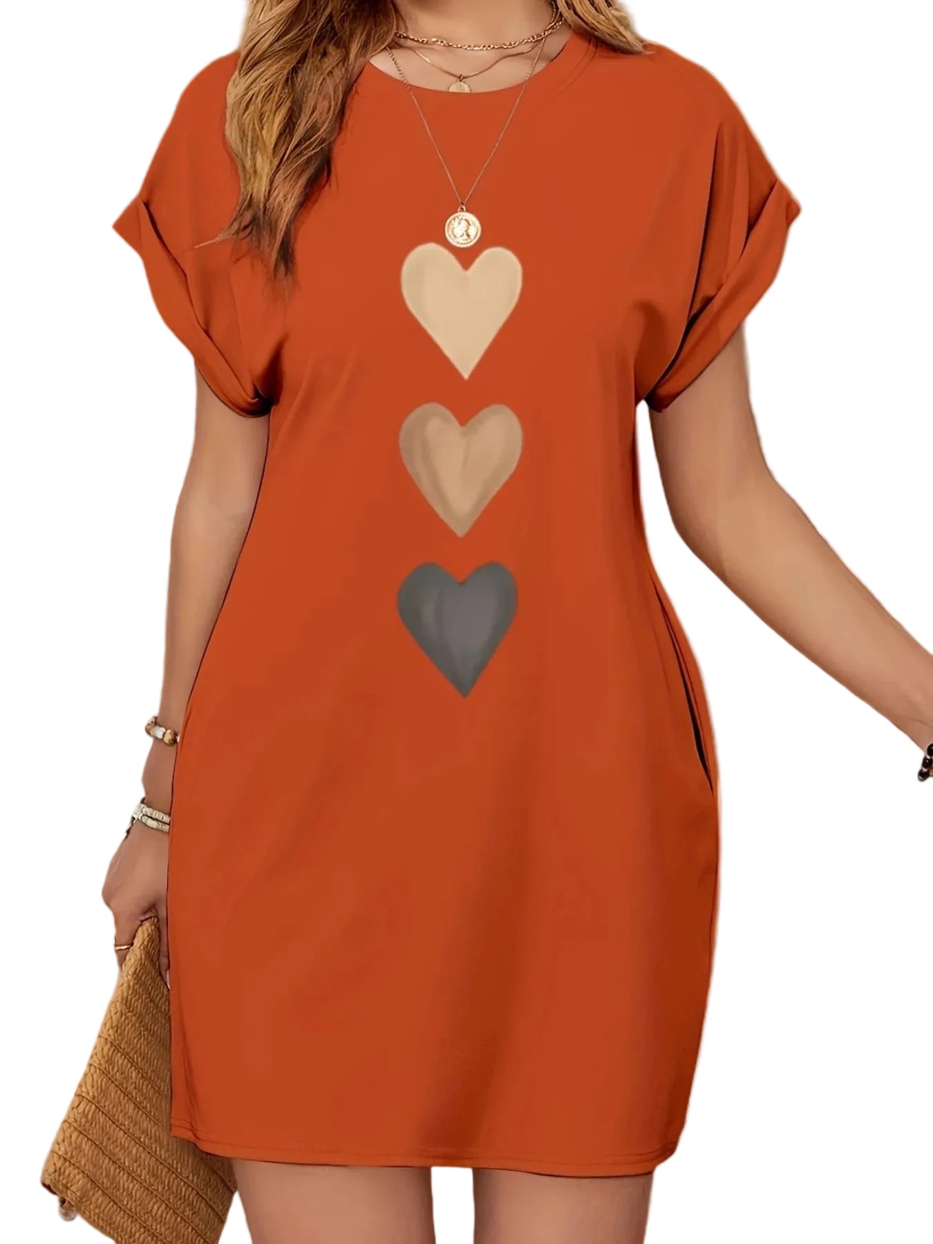 Robe t-shirt décontractée en tricot pour femmes