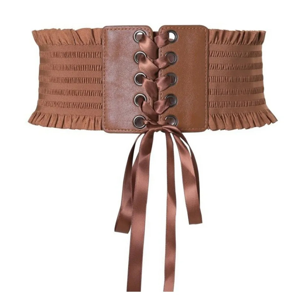 Ceinture Corset Large en Dentelle Femme