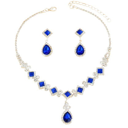 Ensemble Bijoux Élégance – Collier & Boucles 3 pièces