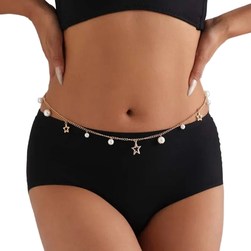 Chaîne de Taille Bohème Étoile de Mer – Bijou de Plage Élégant