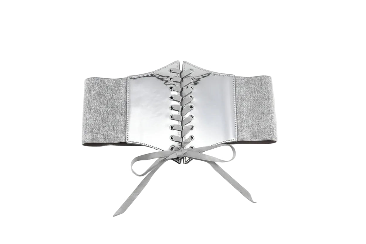 Ceinture corset doré pour femme