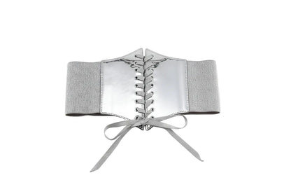 Ceinture corset doré pour femme
