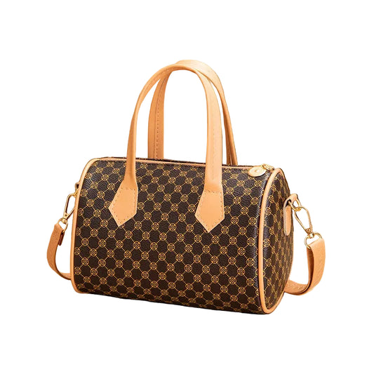 Sac à main vintage à imprimé contrasté pour femme