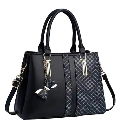 Léa – Sac à Main Grande Capacité Femme avec Nœud Papillon