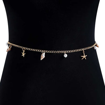 Chaîne de Taille Bohème Étoile de Mer – Bijou de Plage Élégant