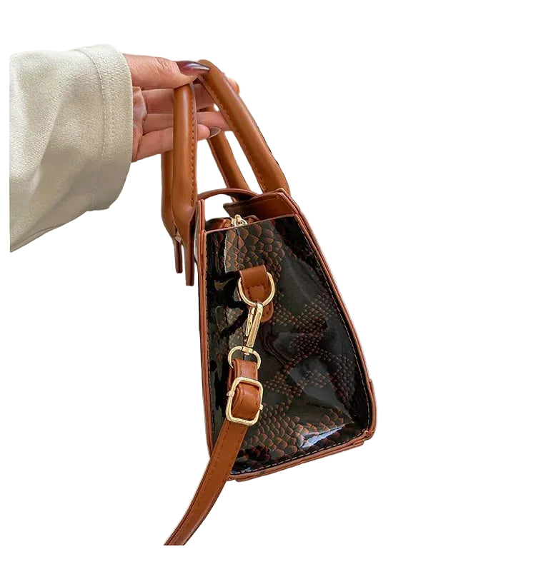 Sac à boucle de verrouillage élégant pour femme