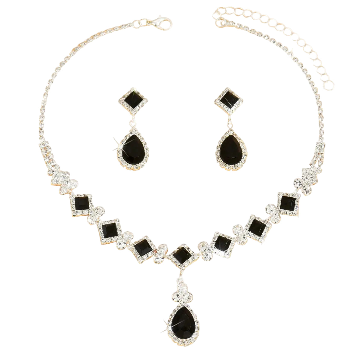 Ensemble Bijoux Élégance – Collier & Boucles 3 pièces