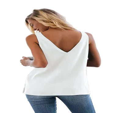 Débardeur satiné à bretelles pour femme – doux et élégant