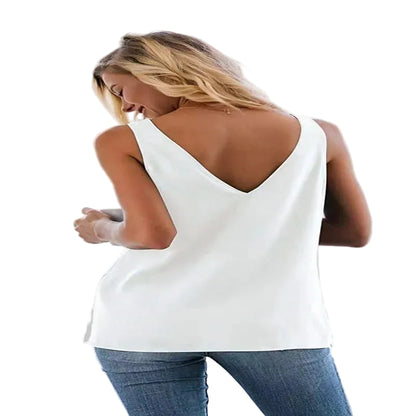 Débardeur satiné à bretelles pour femme – doux et élégant