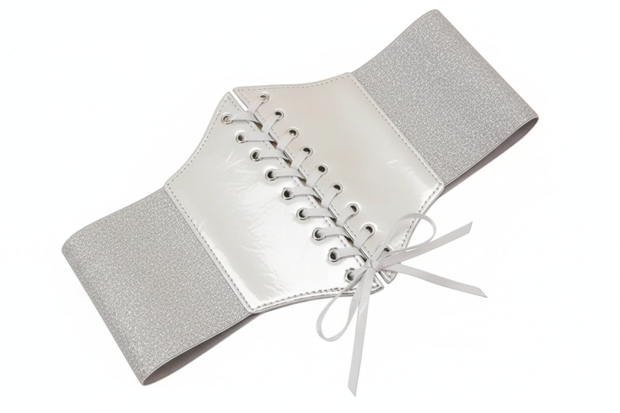 Ceinture corset doré pour femme