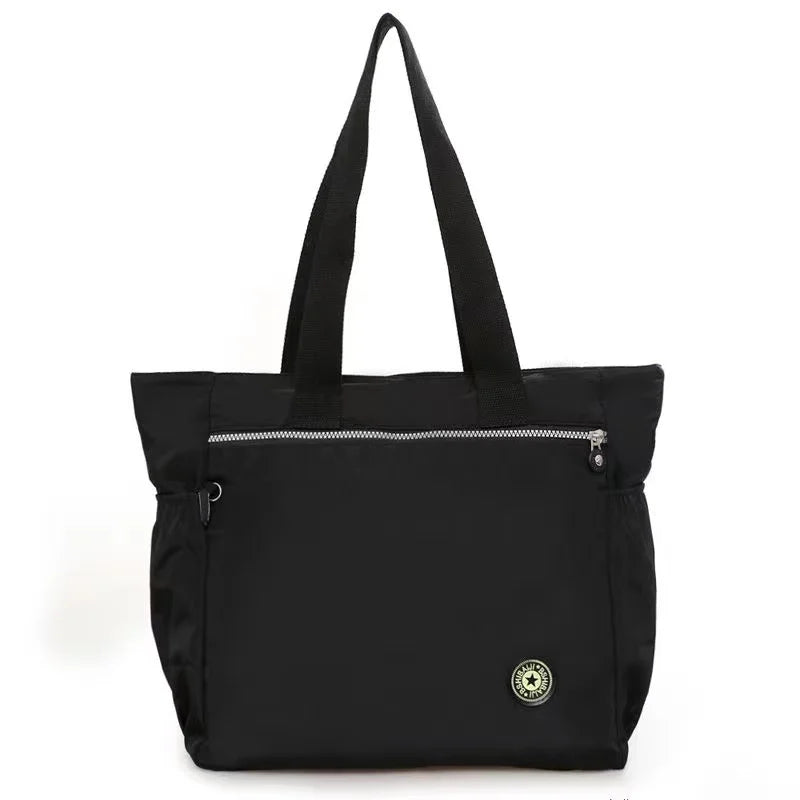 Grand Sac Cabas en Nylon Femme – Fourre-Tout Grande Capacité pour Shopping