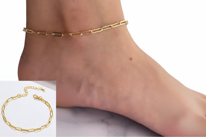 Chaîne de Cheville Serpent – Bracelet d’été ajustable