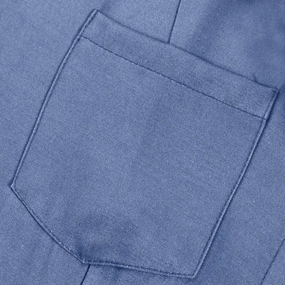 Robe en jean élégante pour femme avec ourlet à volants et poches plaquées