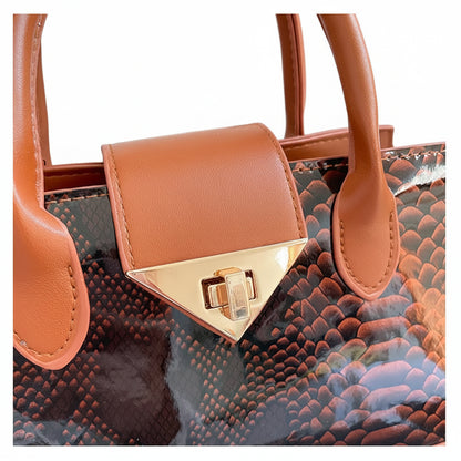 Sac à boucle de verrouillage élégant pour femme