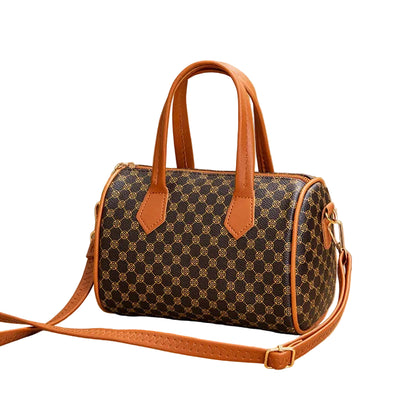 Sac à main vintage à imprimé contrasté pour femme