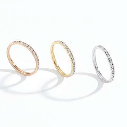 Bague Éclat de Zircon Micro-Pavé