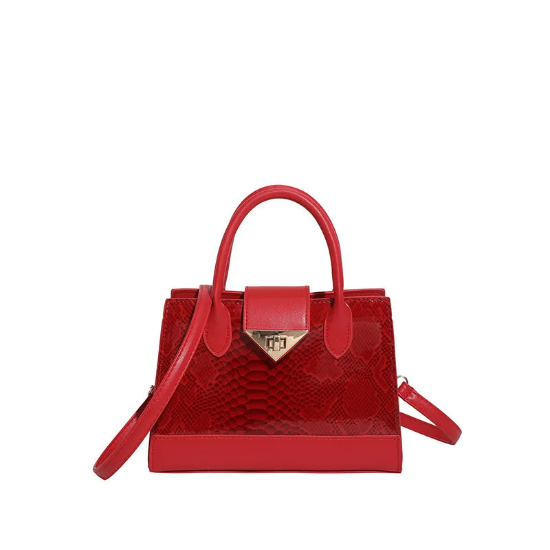 Sac à boucle de verrouillage élégant pour femme