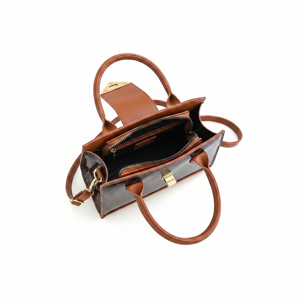 Sac à boucle de verrouillage élégant pour femme