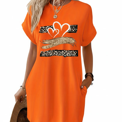 Robe t-shirt décontractée en tricot pour femmes