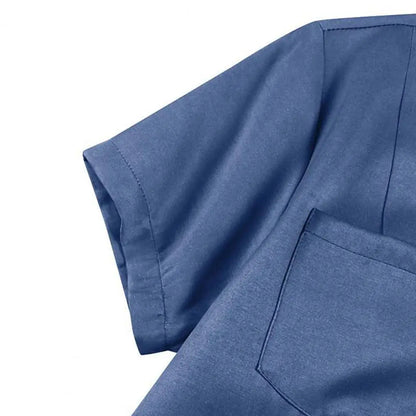 Robe en jean élégante pour femme avec ourlet à volants et poches plaquées
