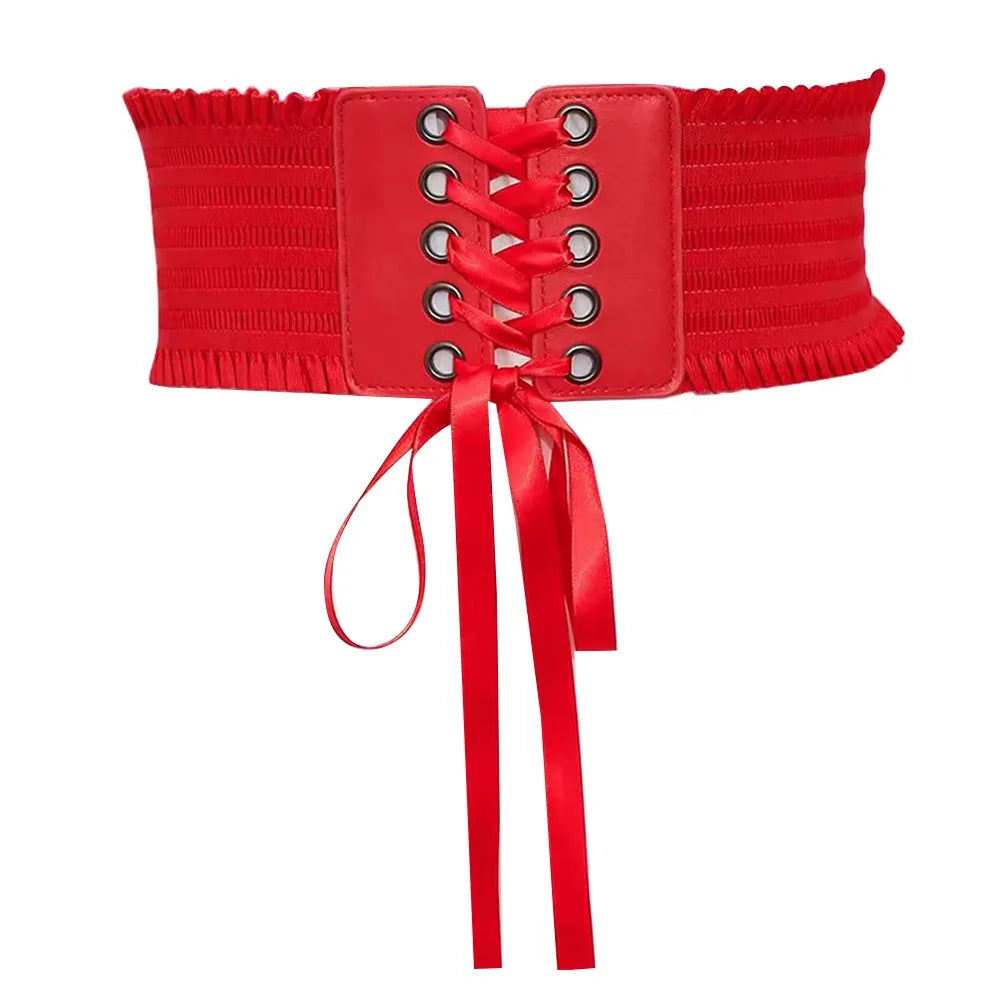Ceinture Corset Large en Dentelle Femme