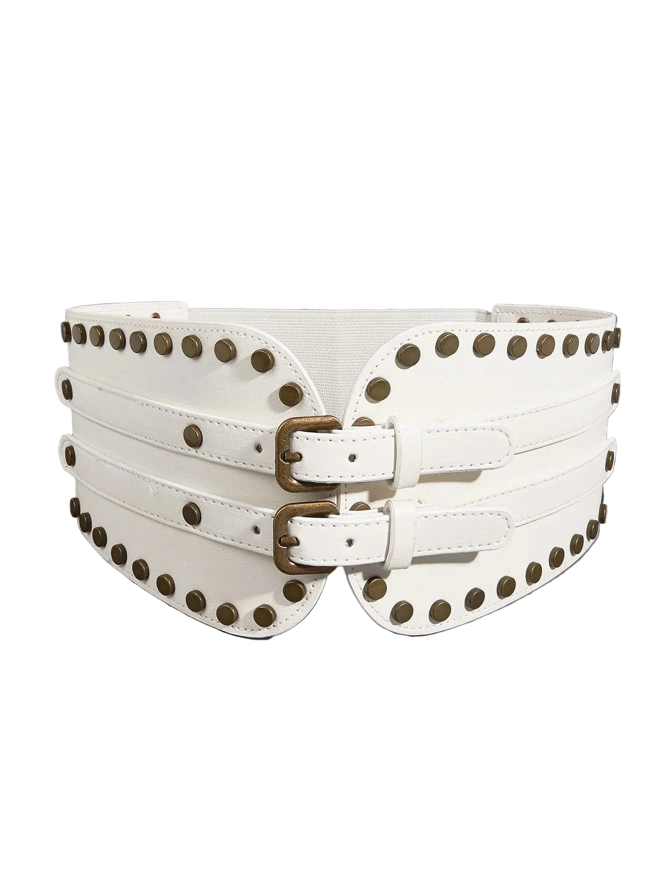 Ceinture corset à rivets pour femme