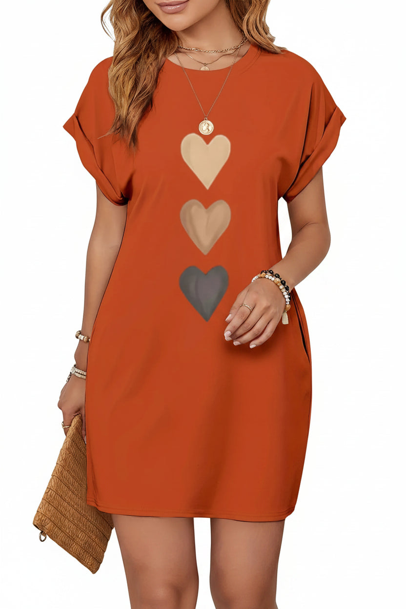 Robe t-shirt décontractée en tricot pour femmes