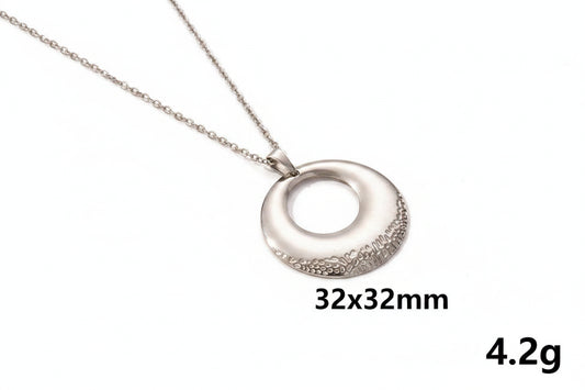 Collier “Épure” – pendentif minimaliste en acier inoxydable