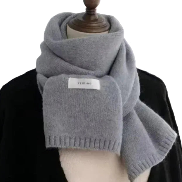 Écharpe tricotée thermique unisexe