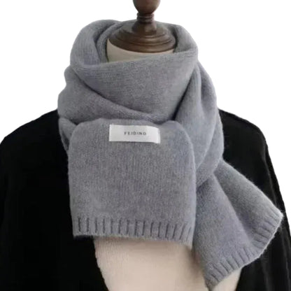 Écharpe tricotée thermique unisexe