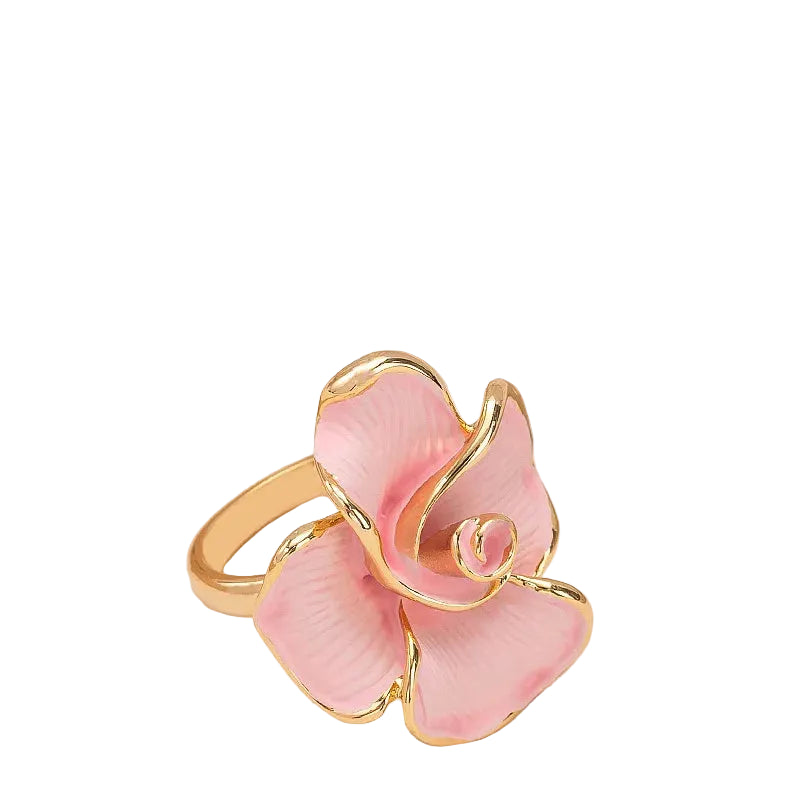 Bague Rose Luxe – Ajustable & Élégance florale