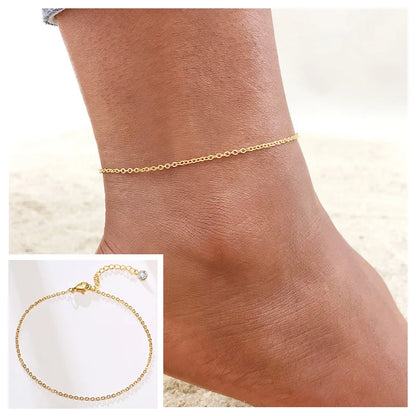 Chaîne de Cheville Serpent – Bracelet d’été ajustable