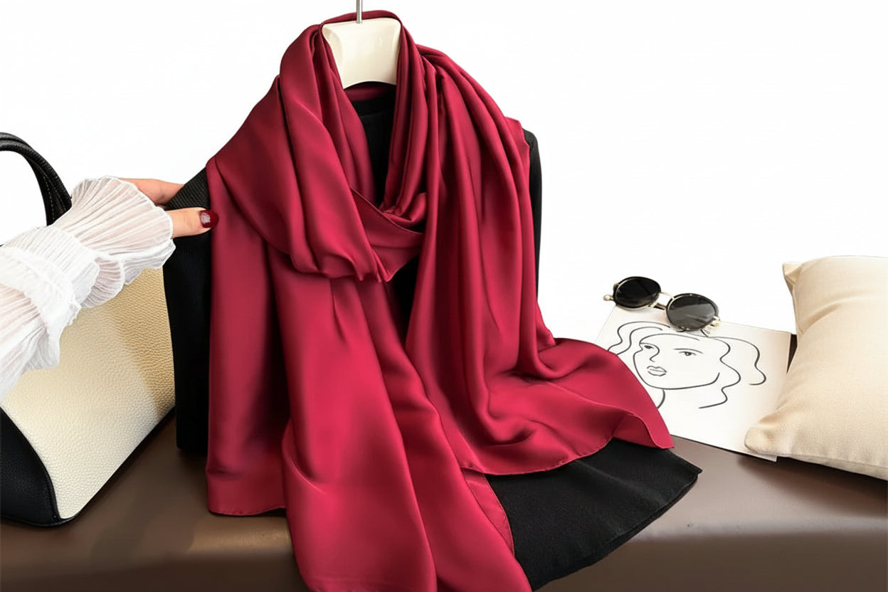 Écharpe Foulard 100% soie pour femme