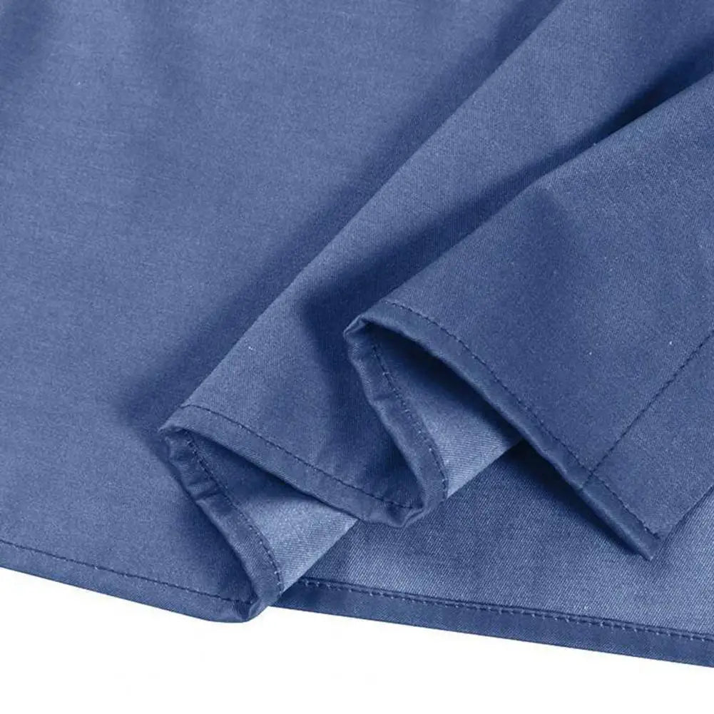 Robe en jean élégante pour femme avec ourlet à volants et poches plaquées