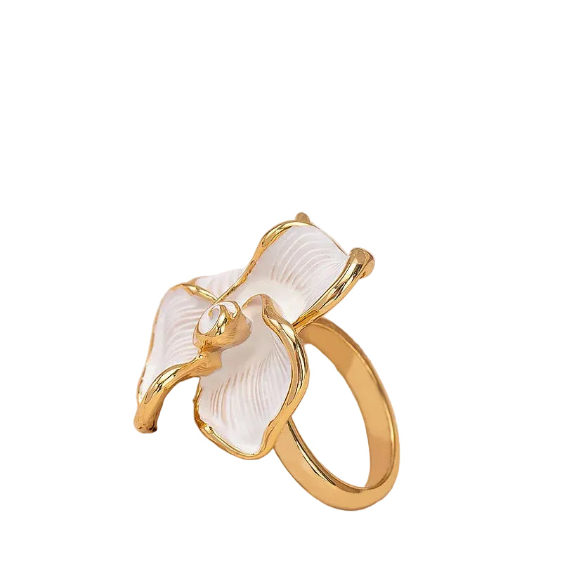 Bague Rose Luxe – Ajustable & Élégance florale