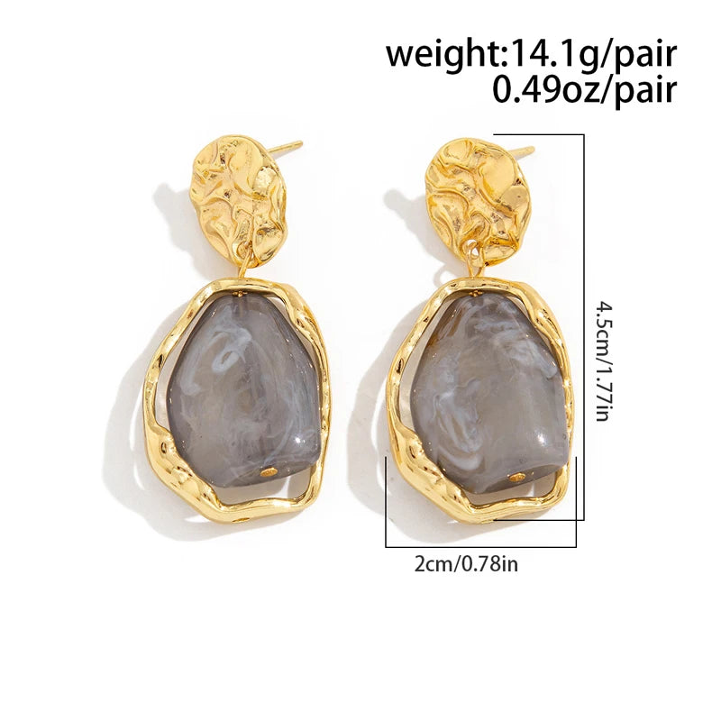 Boucles d’oreilles rétro à perles imitées style chic femme